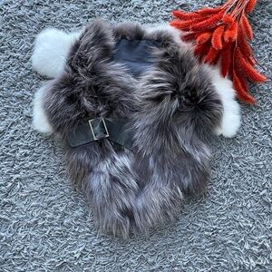 Fox Fur Collar Scarf